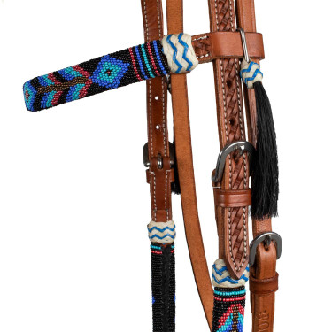Western-Zaumzeug mit Navajo-Verzierungen