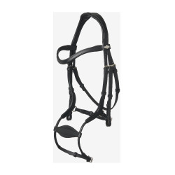 Arika Anatomische Trense Schwarz/Silber LeMieux