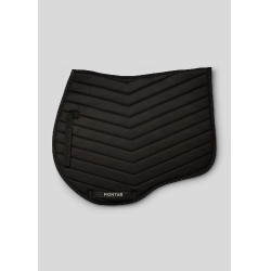 Weiße Fair Jump Schabracke mit gunmetal Kristallen Montar Weiße Fair Jump Schabracke mit gunmetal Kristallen Montar