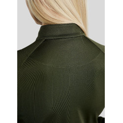 MoErica langärmliges Winter-Poloshirt mit Viertelreißverschluss Dusty Rose Montar