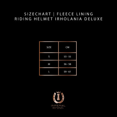 Fleece-Innenfutter für Reithelm Imperial Riding Olania Deluxe Fleece-Innenfutter für Reithelm Imperial Riding Olania Deluxe