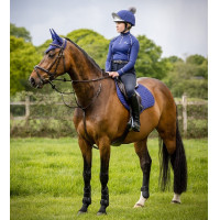 LeMieux Wildleder GP Square Schabracke Heidelbeere Grau