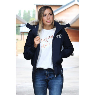 Reitjacke Pénélope Step mit Fleece & Kapuze