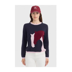 Kaschmir-Reitpullover Damen – Harcour Haras | Equi-Clic Kaschmir-Reitpullover Damen – Harcour Haras | Equi-Clic