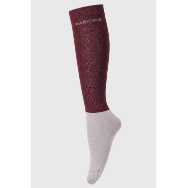 Reitsocken mit Glitzer X2 Harcour – 2er-Pack