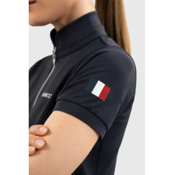 Damen Reit-Poloshirt Harcour Fuega – Kollektion France