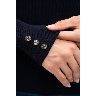 Damen Reitpullover V-Ausschnitt Harcour x Versailles