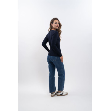 Damen Reitpullover V-Ausschnitt Harcour x Versailles