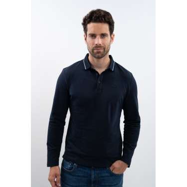 Herren Reit-Poloshirt langarm Harcour Malik