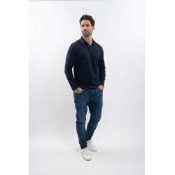 Herren Reit-Poloshirt langarm Harcour Malik