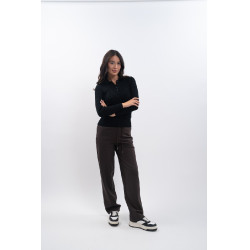 Reit-Poloshirt Damen langarm Harcour Aurore