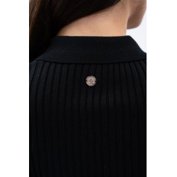 Reit-Poloshirt Damen langarm Harcour Aurore