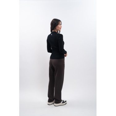 Reit-Poloshirt Damen langarm Harcour Aurore