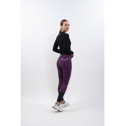 Reit-Poloshirt Damen langarm Harcour Aurore
