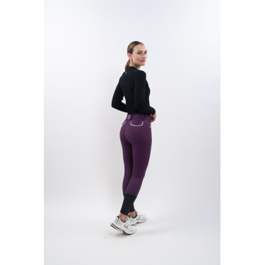 Reit-Poloshirt Damen langarm Harcour Aurore