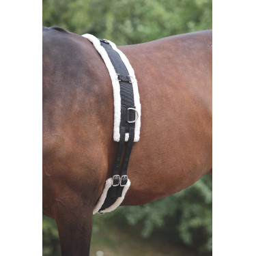 Longiergurt fürs Pferd mit Fleece | Shires ARMA