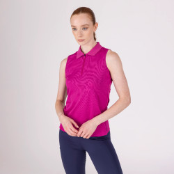 Reit-Poloshirt ohne Ärmel Aubrion React – Damen