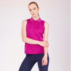 Reit-Poloshirt ohne Ärmel Aubrion React – Damen