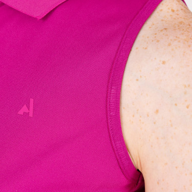 Reit-Poloshirt ohne Ärmel Aubrion React – Damen
