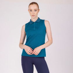Reit-Poloshirt ohne Ärmel Aubrion React – Damen Reit-Poloshirt ohne Ärmel Aubrion React – Damen