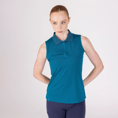Reit-Poloshirt ohne Ärmel Aubrion React – Damen Reit-Poloshirt ohne Ärmel Aubrion React – Damen