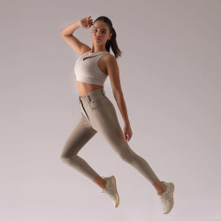 Reithose für Damen Vollbesatz Optima Pro Aubrion