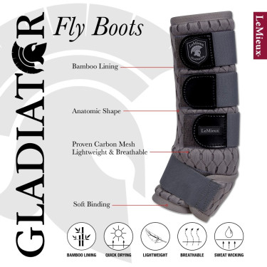 Fliegenabwehr-Gamaschen LeMieux Gladiator Mesh Fliegenabwehr-Gamaschen LeMieux Gladiator Mesh