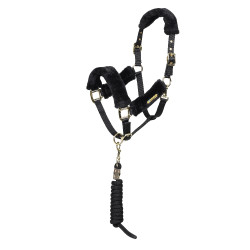 Halfter mit Kunstfell + Führstrick | Shires ARMA Reitsport