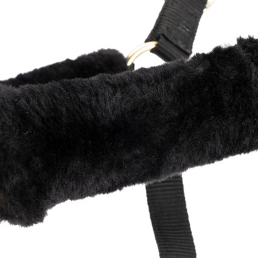 Halfter mit Kunstfell + Führstrick | Shires ARMA Reitsport