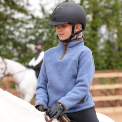 Kinder Reit-Fleecepullover mit 1/2-Zip – Aubrion | equi-clic