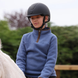 Kinder Reit-Fleecepullover mit 1/2-Zip – Aubrion | equi-clic