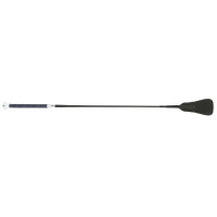 Reitgerte Whip & Go Soft Picot Schwarz / Königsblau
