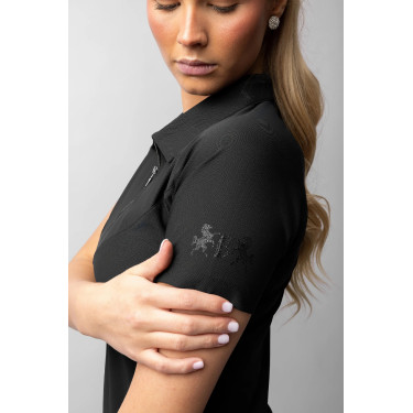Reit-Poloshirt Damen B Vertigo Giselle zweifarbig