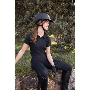 Reit-Poloshirt Damen B Vertigo Giselle zweifarbig