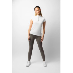 Reit Trainingsshirt Damen kurzarm UPF40+ mit Zip Reit Trainingsshirt Damen kurzarm UPF40+ mit Zip