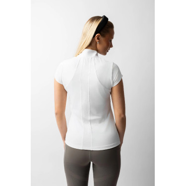 Reit Trainingsshirt Damen kurzarm UPF40+ mit Zip Reit Trainingsshirt Damen kurzarm UPF40+ mit Zip