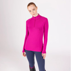 Reit-Unterziehshirt langarm Aubrion React – UV 50+