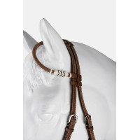 Western-Einohrtrense mit Rawhide-Verzierungen
