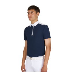Herren-Polo Turnier Slim Fit Kurzarm Equestro