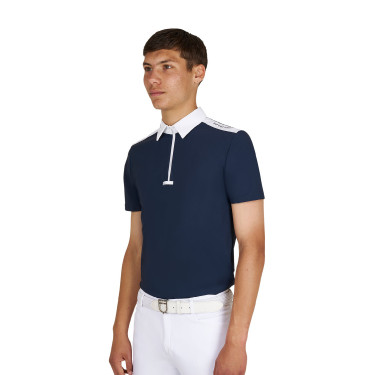 Herren-Polo Turnier Slim Fit Kurzarm Equestro