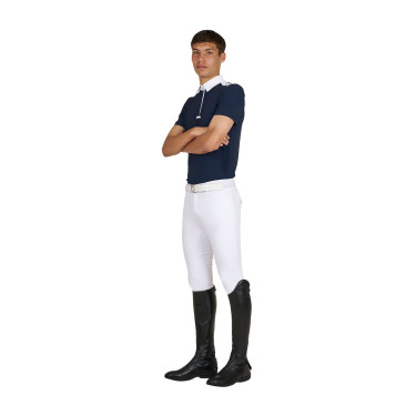 Herren-Polo Turnier Slim Fit Kurzarm Equestro