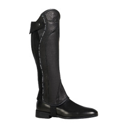 Unisex-Lederchaps mit kontrastierendem Besatz New Equestro