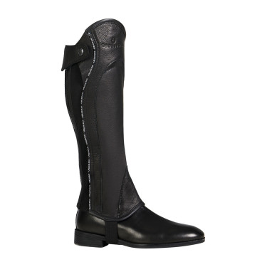 Unisex-Lederchaps mit kontrastierendem Besatz New Equestro