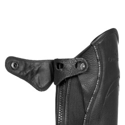 Unisex-Lederchaps mit kontrastierendem Besatz New Equestro