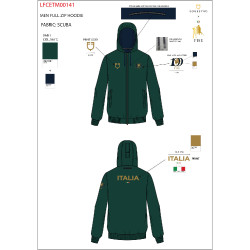 Herren-Hoodie Equestro X Fise 100