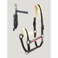 Pferdehalfter mit Fell + Führstrick | Tommy Hilfiger Reitbedarf