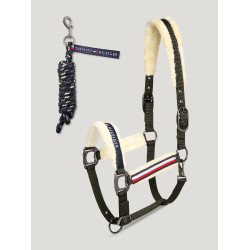 Pferdehalfter mit Fell + Führstrick | Tommy Hilfiger Reitbedarf