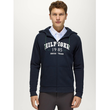 Parker Herren Zip-Up Hoodie Jacke Tommy Hilfiger Equestrian