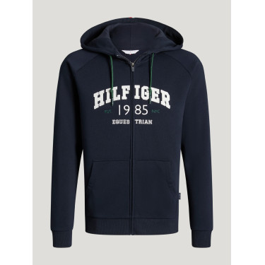 Parker Herren Zip-Up Hoodie Jacke Tommy Hilfiger Equestrian