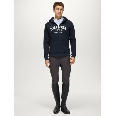 Parker Herren Zip-Up Hoodie Jacke Tommy Hilfiger Equestrian